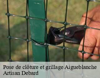 Pose de clôture et grillage  aigueblanche-73260 Artisan Debard