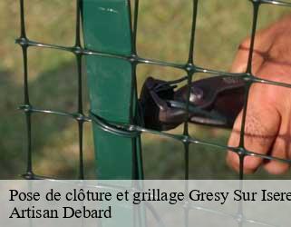 Pose de clôture et grillage  gresy-sur-isere-73460 Artisan Debard