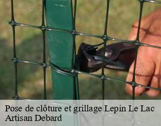 Pose de clôture et grillage  lepin-le-lac-73610 Artisan Debard