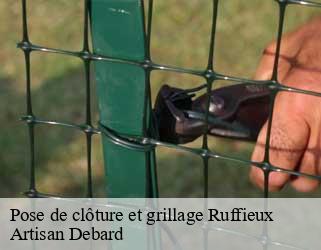 Pose de clôture et grillage ruffieux-73310 Artisan Debard