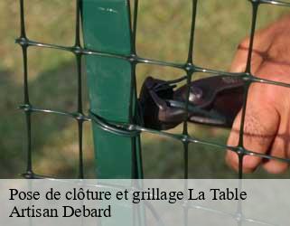 Pose de clôture et grillage  la-table-73110 Artisan Debard