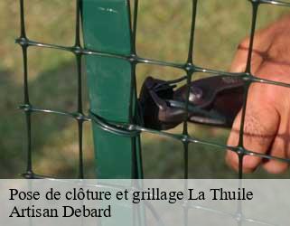 Pose de clôture et grillage  la-thuile-73190 Artisan Debard