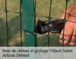 Pose de clôture et grillage villard-sallet-73110 Artisan Debard