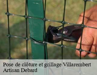 Pose de clôture et grillage  villarembert-73300 Artisan Debard